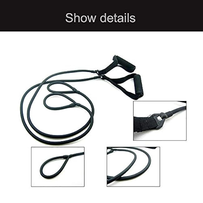 Single Resistance Exercise Band,Tube Resistance Band with Non-Slip and Comfortable Handles, Ideal for Home, Gym, Pilates