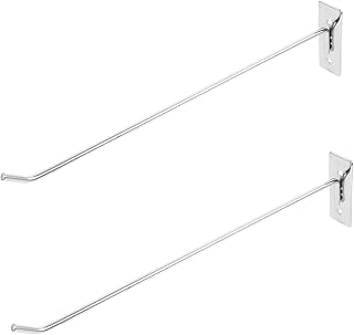 Happyyami 2Pcs peg Board Organizer Accessories Single line Metal Tool Holder Hook up Nails Jewelry Nails Screw Hanging Peg Board Holder Straight Hook Iron Nail pegboard Hook