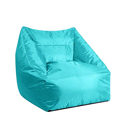 Urban Shop Structured Canvas Bean Bag Chair, Aqua, Large #TOP11