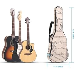 Housse imperméable pour guitare acoustique avec double bandoulière et poche Motif fleurs arc-en-ciel, Multicolore 04, 42… - Les Beatles, Paul McCartney, John Lennon, RIngo Starr, George Harrison Housse imperméable pour guitare acoustique avec double bandoulière et poche Motif fleurs arc-en-ciel, Multicolore 04, 42… – Image 5