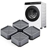 Pies apilables para lavadora: una capa (4 cm) y dos capas (7,2 cm): las patas son apilables. Simplemente desmonte e instálelo directamente con la herramienta incluida