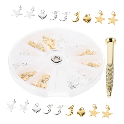 NOLITOY Nail Art Pendant Drill and Piercing Tools Kit Lightweight for Home or Salon Use Random