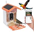 IMYHOO Smart Solar-Powered Bird Feeder with AI Camera - 1080P HD Auto-Capture, Motion Detection & Birds Species Recognition, WiFi Connectivity, for Bird Enthusiasts