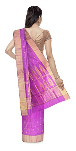 MAHENDRA KOLI CHANDERI purple chanderi silk saree – image 2