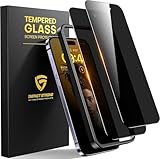 ImpactStrong Anti-Spy Privacy Screen Protector for iPhone 15 (6.1-Inch), 9H Tempered Glass, Shatter-Resistant, Anti-Scratch, Easy Install Kit, Case Friendly, 2-Pack