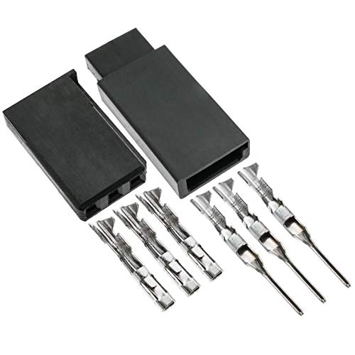 BeMatik - Conector RC FUTABA de Carga y Fuente de alimentación Pareja Macho y Hembra (KM013)