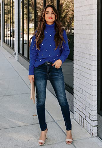 Image of ANCAPELION Women's Casual Sweater Pullover Winter Basic Sweatshirt Long Sleeve Cozy Knitted Jumper Tops Loose Fit