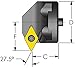 Ultra-Dex SH24 SDNCL3 Chatter-Free Serrated Modular Boring Head to Hold a Positive DCMT 32.52 at 27.5 Degree Lead, Left Hand, Coolant Thru, Anti-Vibe, 1.575" x 0.787", 1.968" Minimum Bore