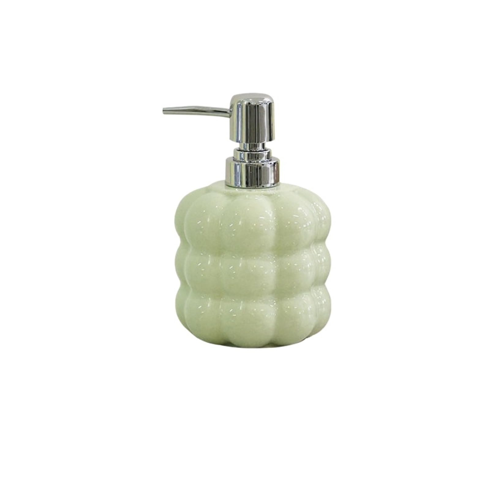 Ceramic Soap Dispenser 400ml Dispensers Ceramics Liquid Soap Bathroom Shampoo Dispenser for Accessories(Green)
