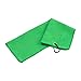 NXACETN Asciugamano da golf in microfibra con clip modello a cialda assorbimento e asciugatura rapida Golf asciugamano morbido microfibra fitness palestra asciugamani articoli sportivi verde