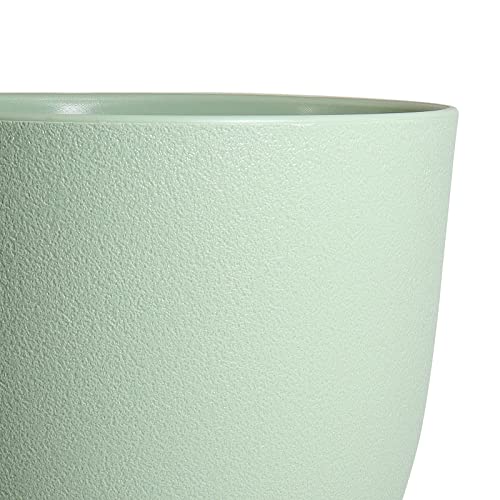 image for WOUSIWER Plant Pots 10/9/8 inch, Set of 3 Modern Decorative Plastic Pl