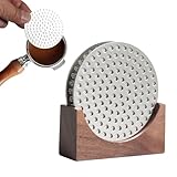 【Estrazione uniforme】Il filtro per espresso è dotato di una doppia rete di distribuzione dell'acqua con fori ultra fini da 0,15 mm. Con fori filtranti distribuiti uniformemente, garantisce un flusso laterale efficace, migliorando l'uniformità di estrazione