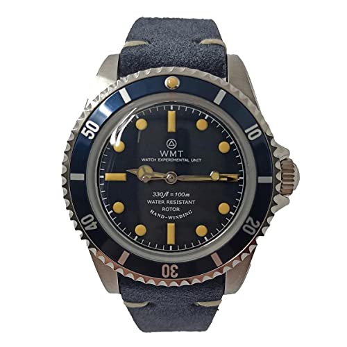 Montre Automatique Bleu Royal Marine Acier Cuir Unisexe Mercedes