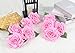IPOPU 10pcs Pink Rose Heads Artificial Flowers 5inch Velvet Silk Rose Flowers Fake Pink Roses Flower Head for Wedding Home Party Office Floral Arrangements(Pink)
