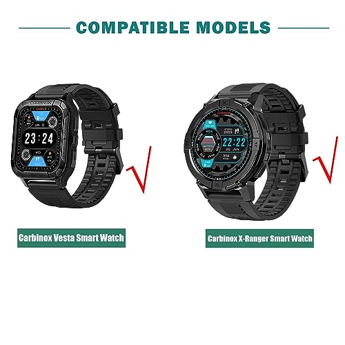 Correa deportiva silicona magnética 22mm para reloj miniatura 2
