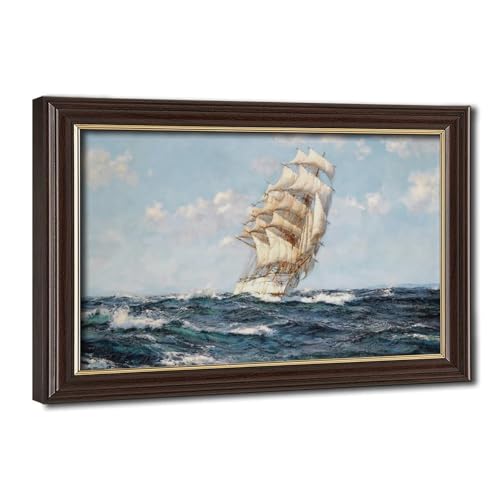 Toile WCYB Fair Wind Montague Dawson décoration murale élégante pour salon et bureau