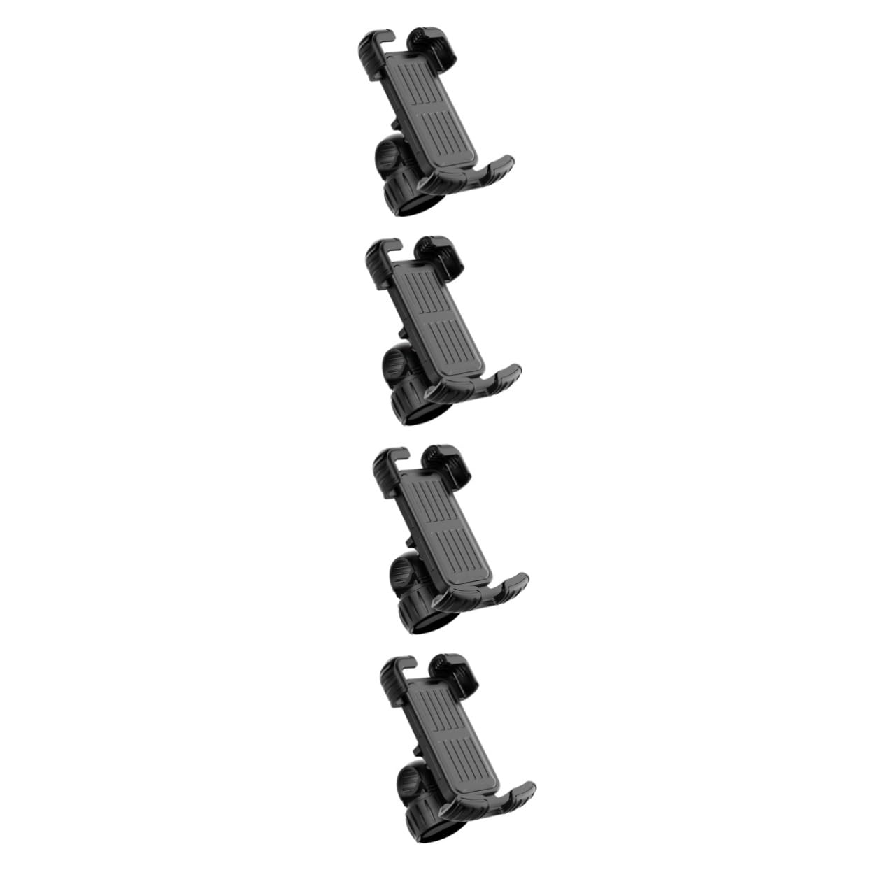 Angoily 4piezas Soporte De Teléfono Móvil para Bicicleta y Scooter Antideslizante y Resistente Vibraciones Montaje Manillar Compatible Smartphones Instalación