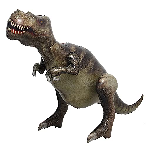 Self Standing 4D Giant Dinosaur Party Foil Balloon Helium Tyrannosaurus Triceratops Stegosaurus Dragon Birthday Deco Party Supplies Boy Kids Cartoon Toys (4D Giant Tyrannosaurus) #TOP11