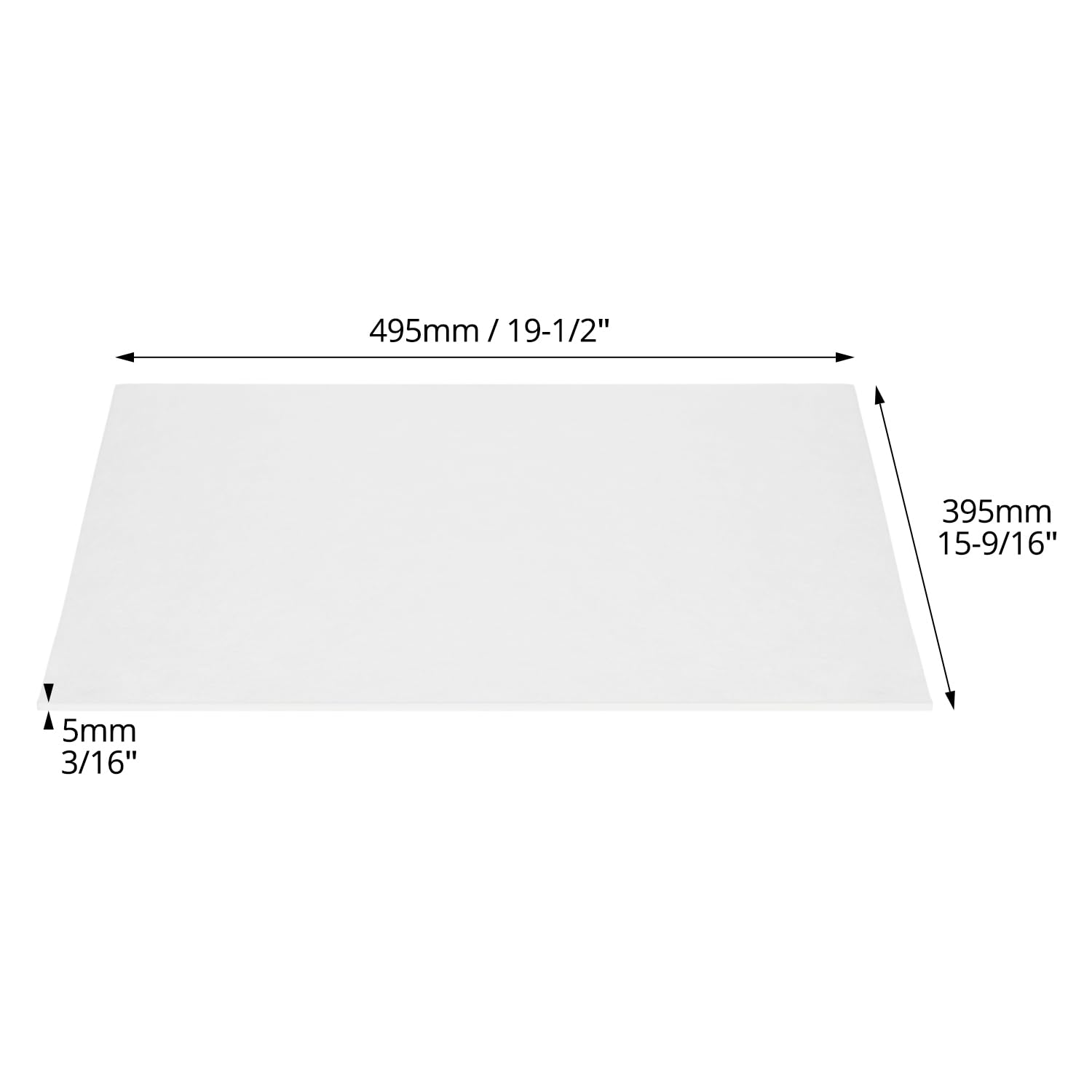 QWORK® maty absorpcyjne oleju, 20 sztuk, 50 x 40 x 0,5 cm, maty absorpcyjne oleju, do fabryk, magazynów oleju, warsztatów naprawczych