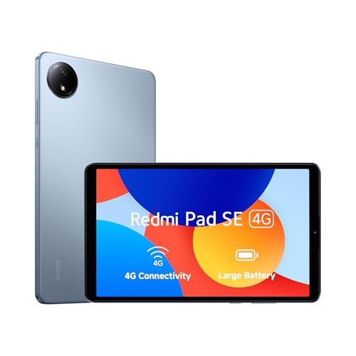 Redmi Pad SE 4G | Mediatek Helio G55| 8.7-Inc Display |Wi-Fi 6650mAH Battery | 90Hz Smooth Refresh Rate| 4GB, 128GB | 1340 X 800 Display | 1 Billion Colours | Dolby Atmos | Dual Speakers | Ocean Blue view 1