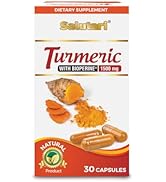 SALUTARI Turmeric Supplement Capsules – 1510mg Curcumin Natural – 30 Natural Turmeric Capsules fo...