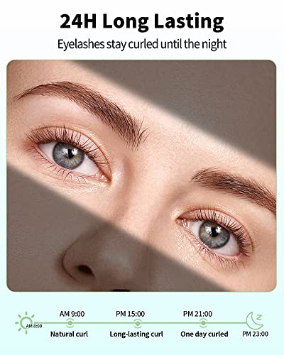 Heated Eyelash Curlers,Heated Lash Curler Electric Eyelash Curler Eye Lash Curler Best Seller Led Display 4 Temp Settings For Women Usb Rechargeable Natural Curling 24 Hours Long Lasting Gifts 4323 #TOP6