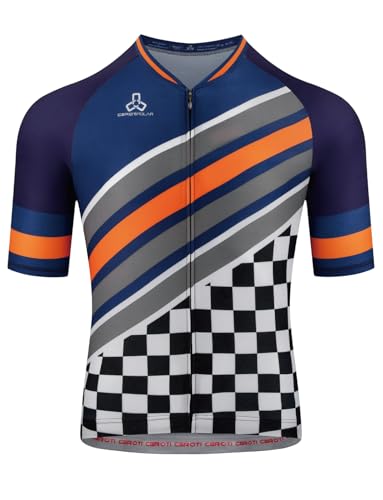 CEROTIPOLAR Club Fit - Camiseta de ciclismo para hombre, con protección UPF50+, tela ligera Pro Dry Fit, Multicolor-2, XL