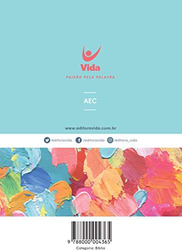 Bíblia AEC - Capa Brochura - Aquarela: Bíblia AEC - Capa Brochura - Aquarela: - Imagem 2
