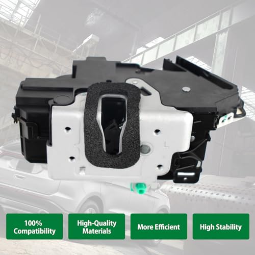 Image of Front Left Driver Side Latch Lock Power Door Latch Actuator Compatible with Ford Explorer Taurus F150 2009-2019 Lincoln MKS 2009-2016 Replace 937-628 7T4Z7821813C 9S4Z5421813A