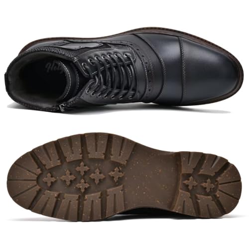 Image of Men's Chukka Boots Genuine Leather Ankle Boot for Men Classic Casual Oxford Style Footwear
