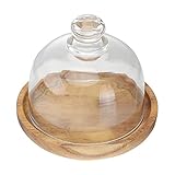Support à gâteau avec couvercle : le présentoir à gâteau en bois d'acacia est livré avec un élégant dôme transparent offrant un beau perchoir pour les gâteaux, tartes et pâtisseries et les garde frais plus longtemps, vous aurez beaucoup de plaisir à décorer et à servir le gâteau. Peu importe que vous l'utilisiez pour présenter, divertir ou pour faire des gâteaux, il aura une performance stable et parfaite sur les comptoirs, ce qui rend le rangement et la découpe des gâteaux beaucoup plus faciles.