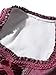 IIBOOYYE Women's German Oktoberfest Costumes Dress Bavarian Dirndl Dresses for Carnival Burgundy XL