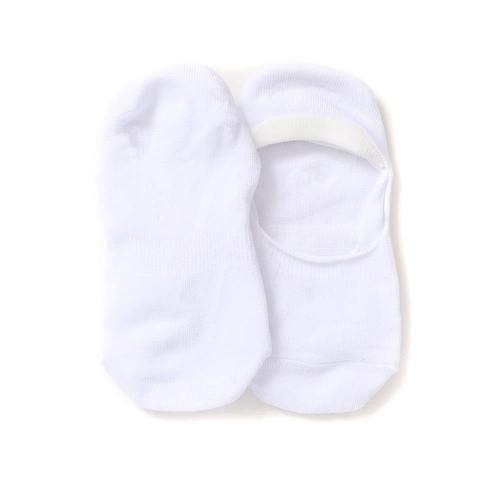 Pavers 4 Pack Invisible Socks - White Size M/L