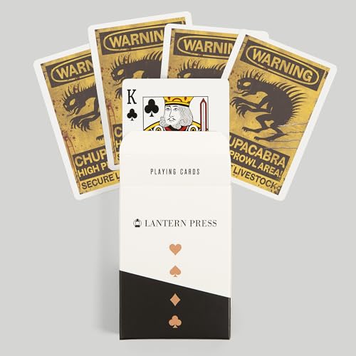 Lantern Press Chupacabra, 52 cartas póker para adultos miniatura 6