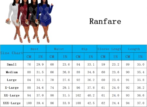 Ranfare White Rhinestone Dress Formal Dresses For Women Evening Party (White C Xl) #TOP5