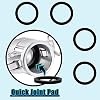 Outus 15 piezas de empaque de acople camlock de 2 pulgadas, sello de goma para acople hembra | Sello de ranura cam, empaque de acople, arandela para manguera de agua, acoples hembra, piezas camlock, a prueba de fugas, arandela de repuesto 8