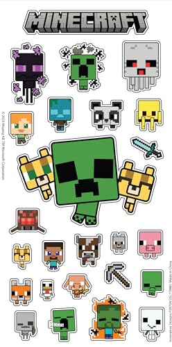 Image of Minecraft Pencil Case for Kids, Boys - Bundle with Pencil Holder, Stickers, More | Minecraft School Supplies Set