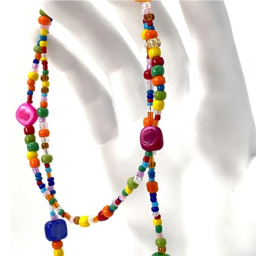 Chaîne d'embout buccal et cordon de lunettes en perles de riz