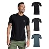 INTO THE AM Mens T Shirt with Logo - Short Sleeve Crew Neck Soft Fitted Tees S - 4XL Fresh Classic Basic Tshirts