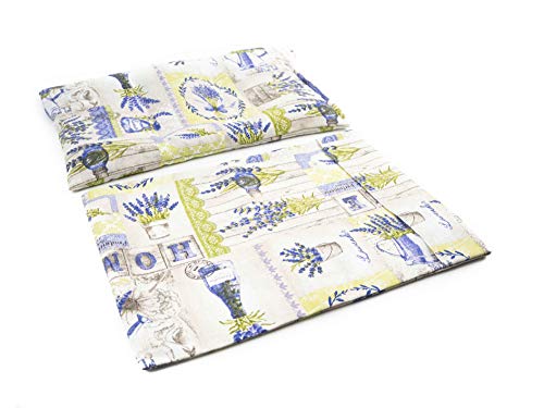 TERMOSAK Saco térmico de semillas de soja y lavanda, 37x25, cojín térmico microondas/congelador, compresa calor/frío, alta duración de producto. (006, 37x25+Funda)