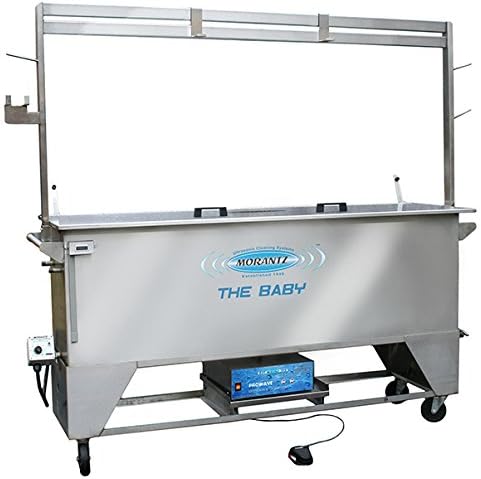 B-136 Silver Stainless Steel Ultrasonic Cleaner, 136 gal