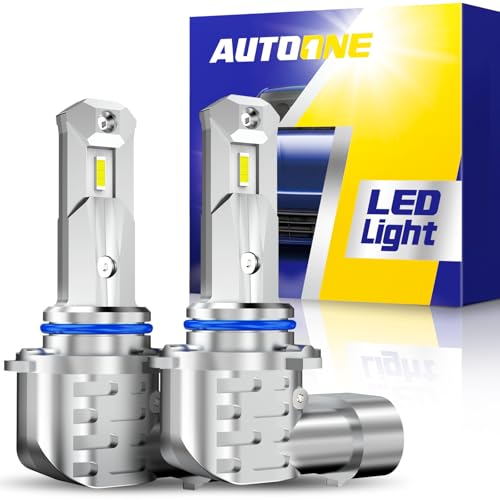 AUTOONE 9005/HB3 LED, Wireless Plug and Play No Flicker Automotive 9005 Light Bulb Replacement for Halogen