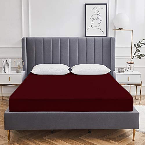 Waterproof Soft Terry Cotton Breathable Lycra Elastic Fitted Style Mattress Protector/Bed Cover