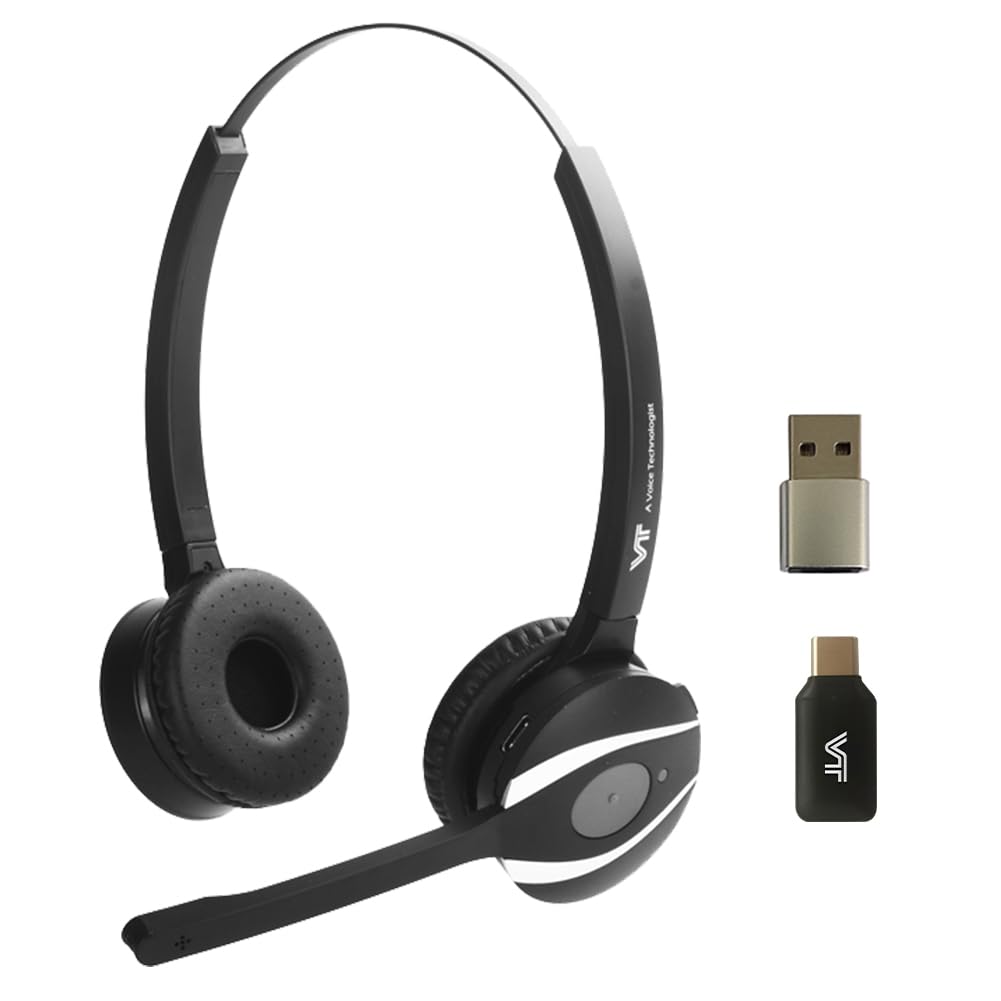 VT UC BluetoothHeadset with Dongle&Adapter Wireless Headphone with