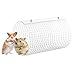 Baoblaze Rabbit Tunnel Toy Hamster Tunnel Breathable Home Cage Accessories Rabbit Tube Iron Tunnels for Hamster Mice Hedgehog Supplies, White