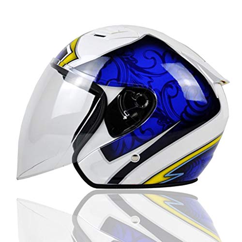 Demi-casque DOT WUTONG pour hommes et femmes avec doublure amovible