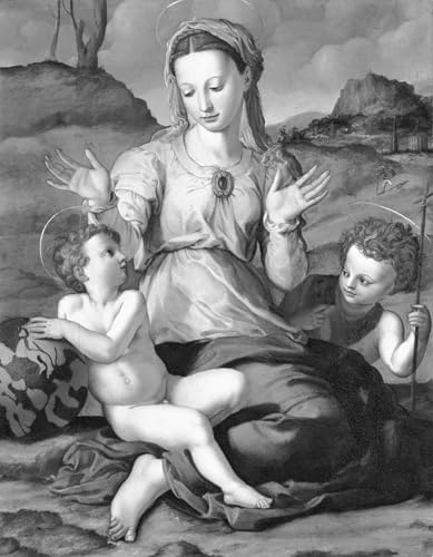 Tableau Bronzino 60x90cm Dame et enfant avec saint Jean pour chambre