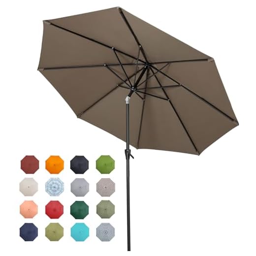 Durable 9ft Outdoor Patio Umbrella for Sun Protection