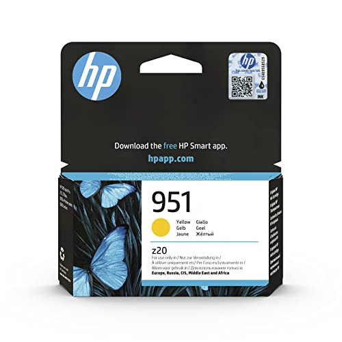 HP 951 Yellow Original Ink Cartridge (CN052AE) - Works OfficeJet Pro 251 276 8100 8600 8610 8616 8620 8640 276dw