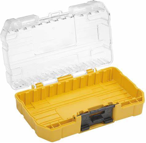 Toefficy DT70801 Bits Storage Case Organizer Tool Box New Replacement part for Dewalt, Yellow, 37.17 cubic inches